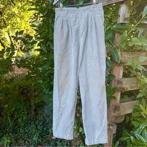Vintage Gloria Vanderbilt Flor Murjani High Waist Linen Pants | Pleated Trousers